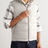 Quilted Tech Wool-Blend Down Gilet - FR