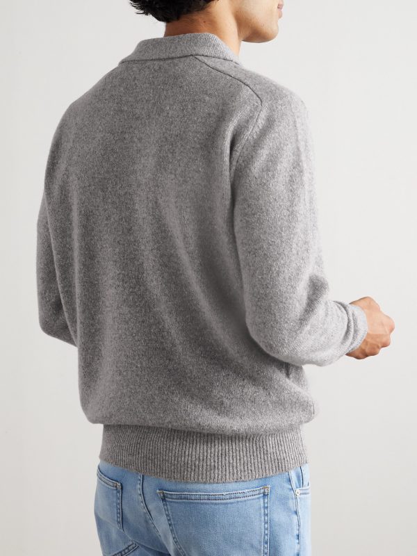 Wool-Blend Polo Shirt - BK Wool-Blend Polo Shirt - BK