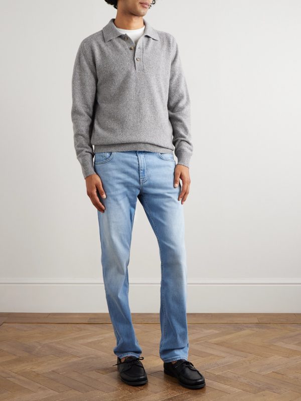 Wool-Blend Polo Shirt - OU Wool-Blend Polo Shirt - OU