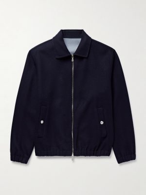 Wool-Felt Bomber Jacket