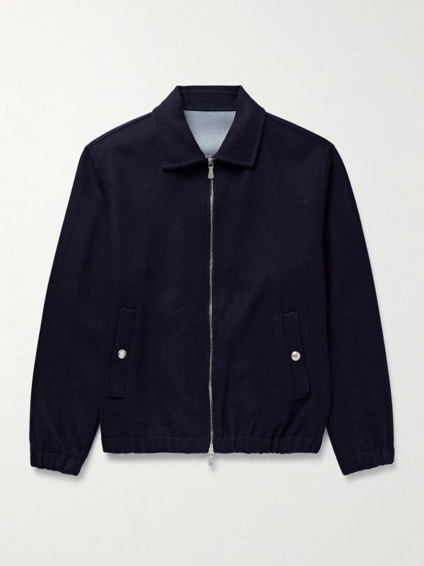 Wool-Felt Bomber Jacket Wool-Felt Bomber Jacket