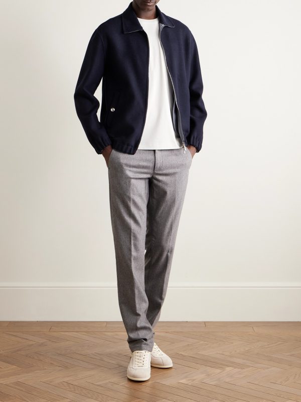 Wool-Felt Bomber Jacket - OU Wool-Felt Bomber Jacket - OU