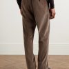Slim-Fit Straight-Leg Cotton-Blend Corduroy Suit Trousers - BK Slim-Fit Straight-Leg Cotton-Blend Corduroy Suit Trousers - BK