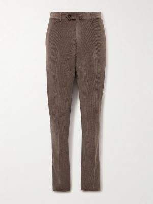 Slim-Fit Straight-Leg Cotton-Blend Corduroy Suit Trousers Slim-Fit Straight-Leg Cotton-Blend Corduroy Suit Trousers