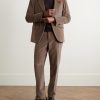 Slim-Fit Straight-Leg Cotton-Blend Corduroy Suit Trousers - OU Slim-Fit Straight-Leg Cotton-Blend Corduroy Suit Trousers - OU