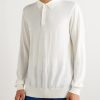 Wool, Silk and Cashmere-Blend Polo Shirt - FR