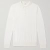 Wool, Silk and Cashmere-Blend Polo Shirt