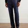Slim-Fit Pinstriped Wool Suit Trousers - FR Slim-Fit Pinstriped Wool Suit Trousers - FR