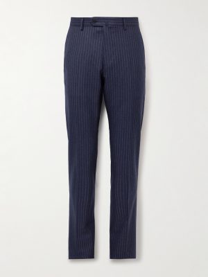 Slim-Fit Pinstriped Wool Suit Trousers Slim-Fit Pinstriped Wool Suit Trousers