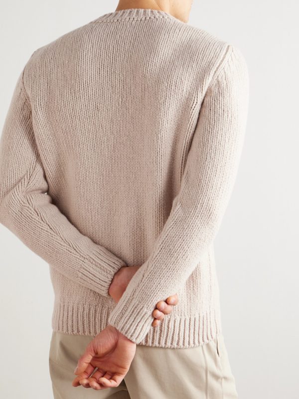 Slim-Fit Wool Sweater - BK Slim-Fit Wool Sweater - BK