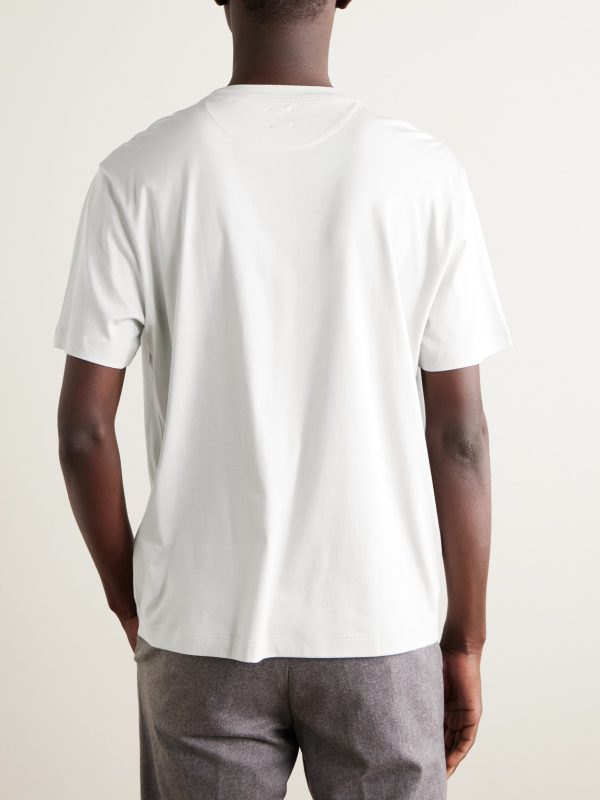 Cotton and Modal-Blend Jersey T-Shirt - BK Cotton and Modal-Blend Jersey T-Shirt - BK