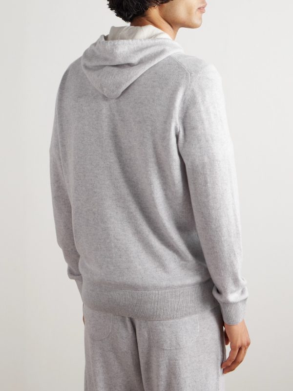 Cashmere Zip-Up Hoodie - BK Cashmere Zip-Up Hoodie - BK