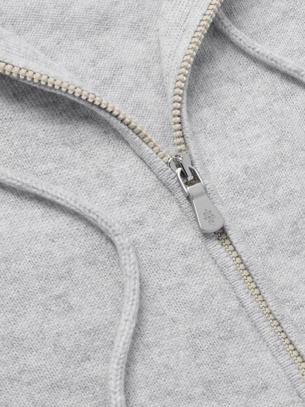 Cashmere Zip-Up Hoodie - CU Cashmere Zip-Up Hoodie - CU