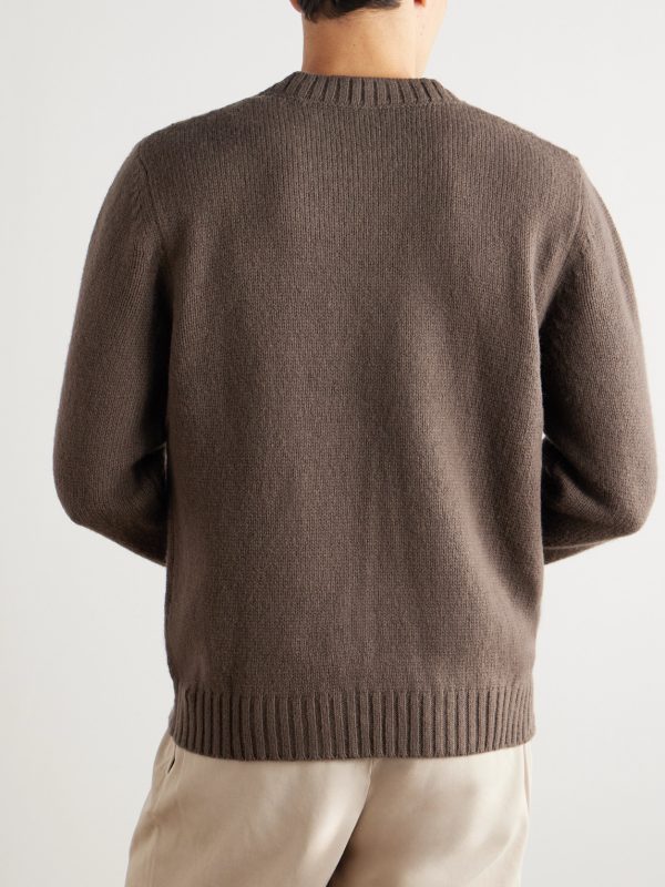 Slim-Fit Wool Sweater - BK Slim-Fit Wool Sweater - BK