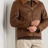 Slim-Fit Shearling Jacket - FR Slim-Fit Shearling Jacket - FR