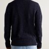Wool-Blend Zip-Up Cardigan - BK Wool-Blend Zip-Up Cardigan - BK