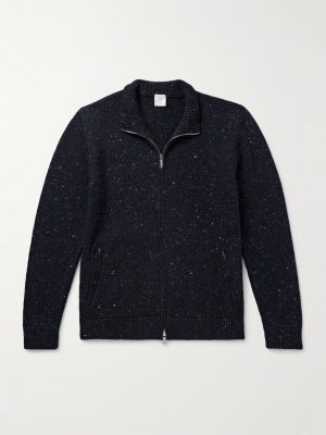 Wool-Blend Zip-Up Cardigan