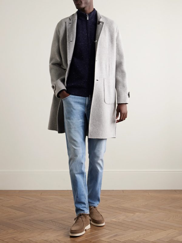 Wool-Blend Zip-Up Cardigan - OU Wool-Blend Zip-Up Cardigan - OU