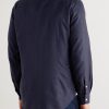 Slim-Fit Herringbone Cotton and Lyocell-Blend Shirt - BK Slim-Fit Herringbone Cotton and Lyocell-Blend Shirt - BK