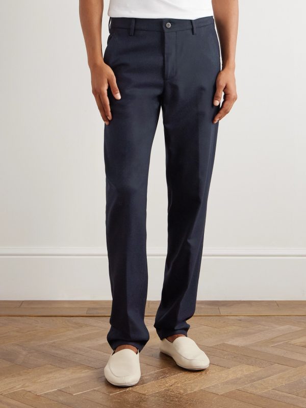 Straight-Leg Stretch Wool and Cashmere-Blend Trousers - FR Straight-Leg Stretch Wool and Cashmere-Blend Trousers - FR