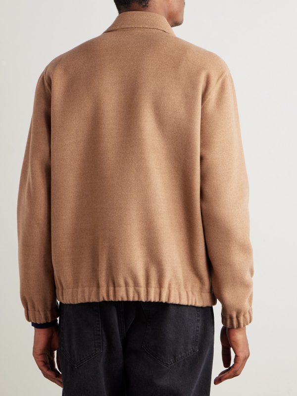 Wool-Felt Bomber Jacket - BK