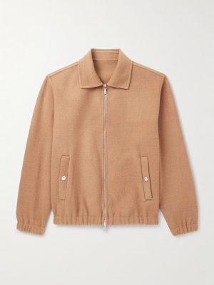 Wool-Felt Bomber Jacket