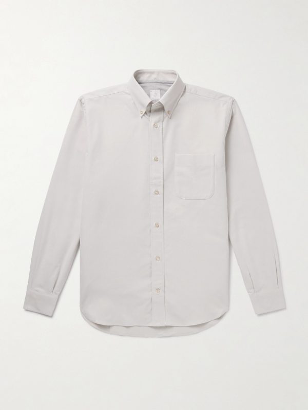 Button-Down Collar Cotton Oxford Shirt