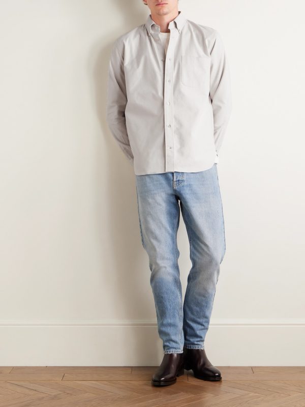 Button-Down Collar Cotton Oxford Shirt - OU