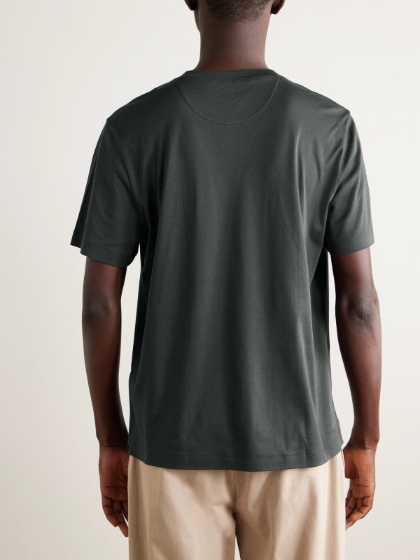 Cotton and Modal-Blend Jersey T-Shirt - BK Cotton and Modal-Blend Jersey T-Shirt - BK