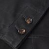 Slim-Fit Nehru-Collar Padded Suede Down Jacket - E1 Slim-Fit Nehru-Collar Padded Suede Down Jacket - E1