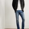 Slim-Fit Nehru-Collar Padded Suede Down Jacket - OU Slim-Fit Nehru-Collar Padded Suede Down Jacket - OU