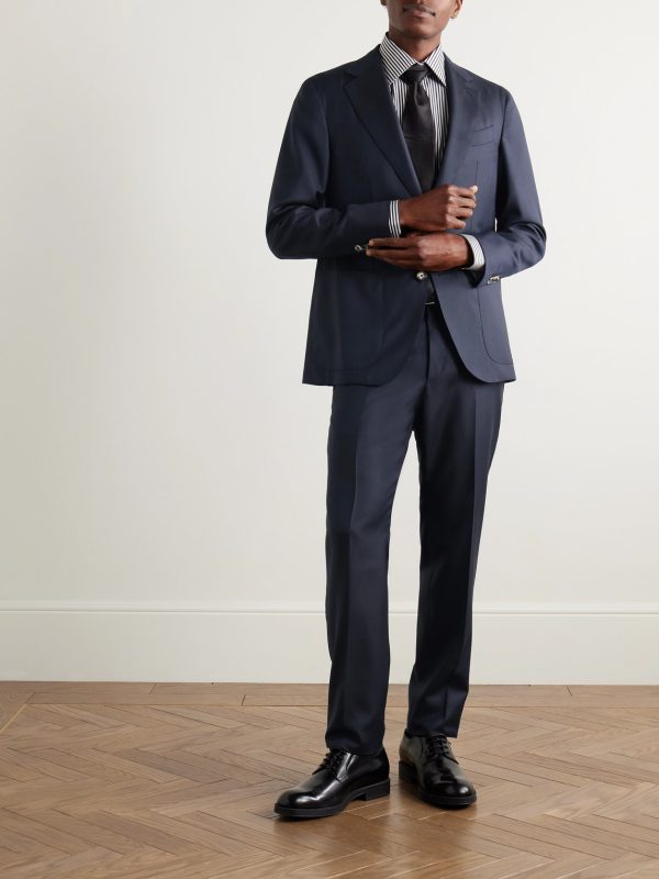Slim-Fit Wool Suit Trousers - OU Slim-Fit Wool Suit Trousers - OU
