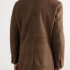 Double-Breasted Shearling Overcoat - BK Double-Breasted Shearling Overcoat - BK