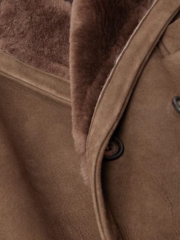 Double-Breasted Shearling Overcoat - CU Double-Breasted Shearling Overcoat - CU