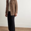 Double-Breasted Shearling Overcoat - OU Double-Breasted Shearling Overcoat - OU