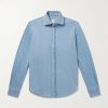 Slim-Fit Cotton-Chambray Shirt