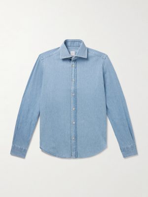 Slim-Fit Cotton-Chambray Shirt Slim-Fit Cotton-Chambray Shirt