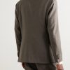 Double-Breasted Wool-Twill Suit Jacket - BK Double-Breasted Wool-Twill Suit Jacket - BK
