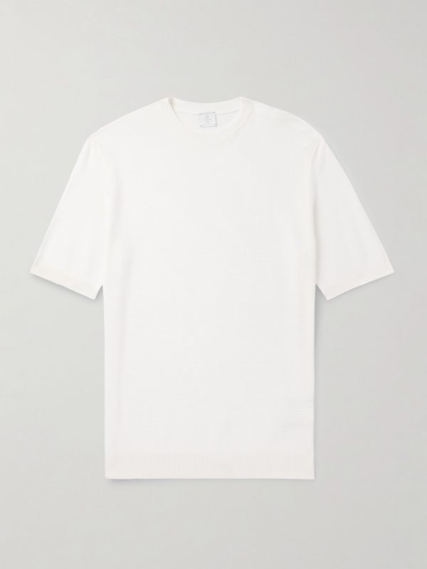 Slim-Fit Ribbed Cotton T-Shirt Slim-Fit Ribbed Cotton T-Shirt
