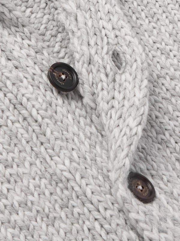 Slim-Fit Shawl-Collar Cashmere Cardigan - CU