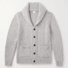 Slim-Fit Shawl-Collar Cashmere Cardigan
