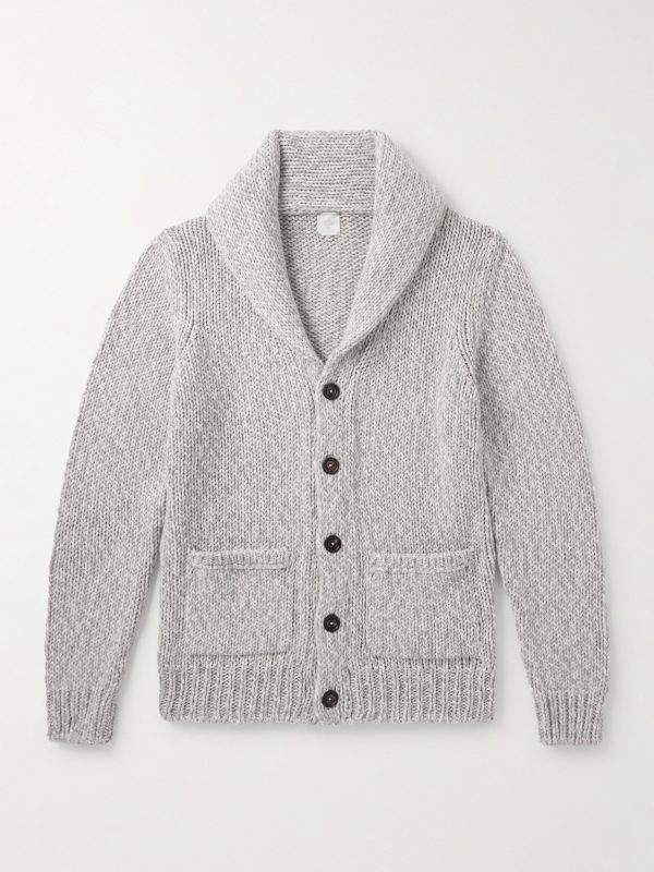 Slim-Fit Shawl-Collar Cashmere Cardigan