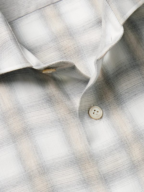 Checked Cotton and Lyocell-Blend Flannel Shirt - CU Checked Cotton and Lyocell-Blend Flannel Shirt - CU
