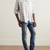 Checked Cotton and Lyocell-Blend Flannel Shirt - OU Checked Cotton and Lyocell-Blend Flannel Shirt - OU