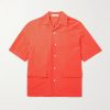 Cuban Convertible-Collar Linen and Silk-Blend Shirt Cuban Convertible-Collar Linen and Silk-Blend Shirt