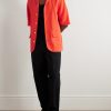 Cuban Convertible-Collar Linen and Silk-Blend Shirt - OU Cuban Convertible-Collar Linen and Silk-Blend Shirt - OU