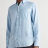 Button-Down Collar Lyocell Shirt - FR Button-Down Collar Lyocell Shirt - FR