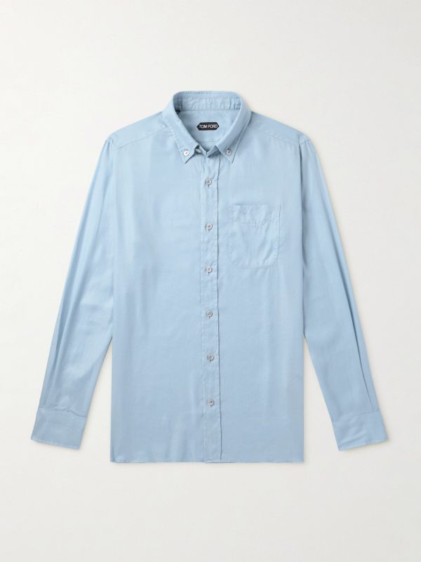 Button-Down Collar Lyocell Shirt Button-Down Collar Lyocell Shirt