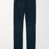 Slim-Fit Cotton-Blend Corduroy Trousers