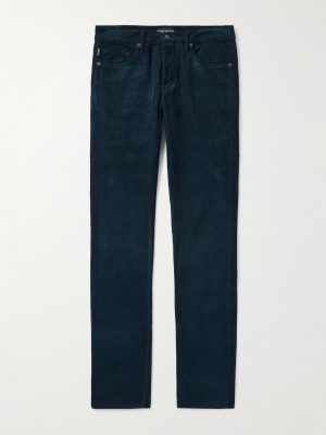 Slim-Fit Cotton-Blend Corduroy Trousers Slim-Fit Cotton-Blend Corduroy Trousers